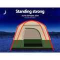 Weisshorn 4 Person Camping Tent Family Hiking Beach Green