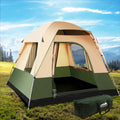 Weisshorn 4 Person Camping Tent Family Hiking Beach Green