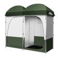 Weisshorn Double Camping Shower Toilet Tent Portable Change Room