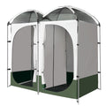 Weisshorn Double Camping Shower Toilet Tent Portable Change Room
