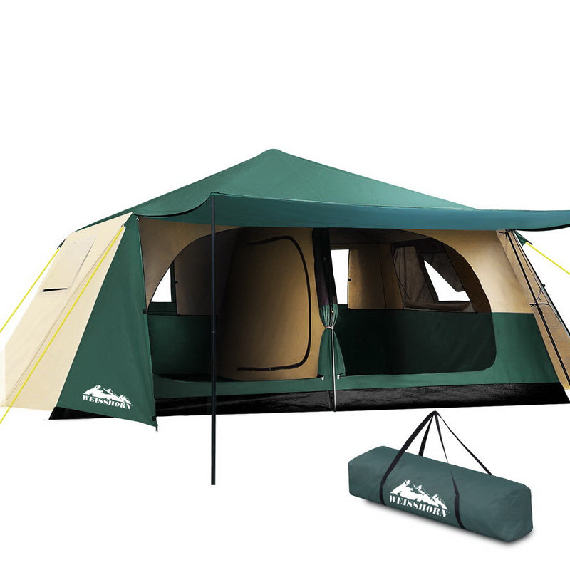 Weisshorn 8 Person Pop Up Camping Tent Instant Dome Family Hiking