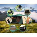 Weisshorn 8 Person Pop Up Camping Tent Instant Dome Family Hiking