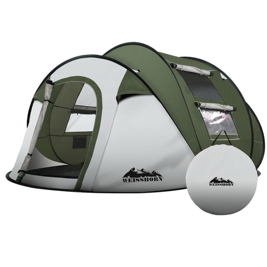 Weisshorn 4-5 Person Pop Up Camping Tent Instant Dome Family