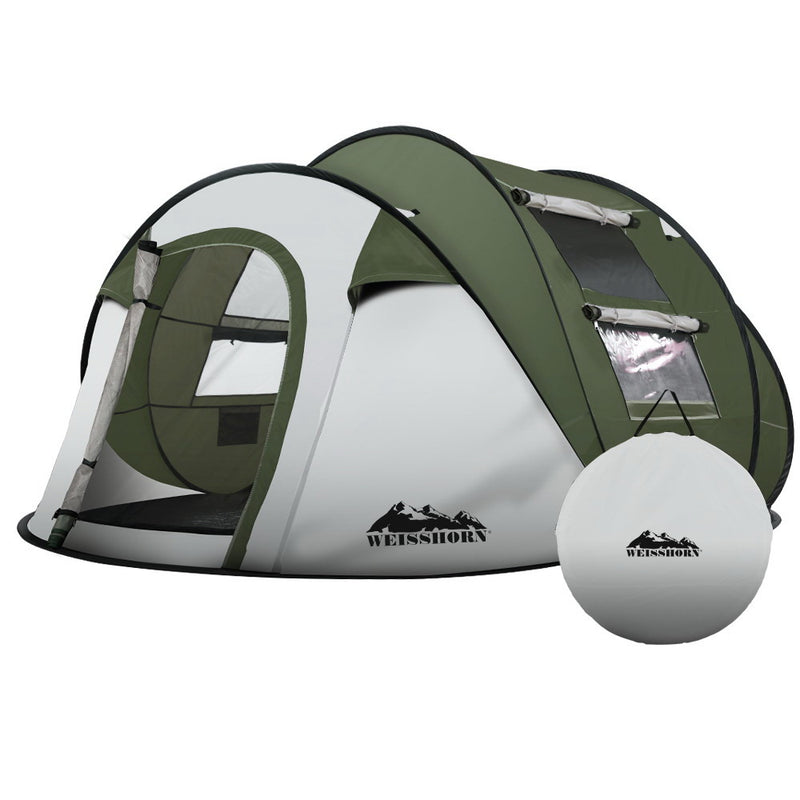 Weisshorn 4-5 Person Pop Up Camping Tent Instant Dome Family