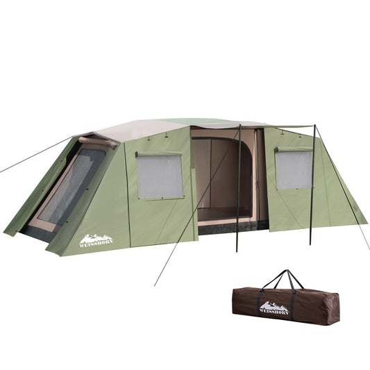 Weisshorn 10 Person Camping Tent 3 Room Instant Up Family Hiking