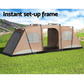 Weisshorn 10 Person Camping Tent 3 Room Instant Up Family Hiking