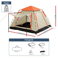 Weisshorn 3-4 Person Pop Up Camping Tent Automatic Waterproof