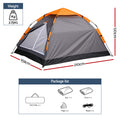 Weisshorn 2 Person Pop Up Tent Waterproof Camping Hiking Beach