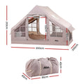 Weisshorn Inflatable Beach Tent 6 Person 300cm Camping