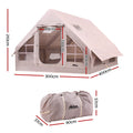 Weisshorn Camping Tent 6 Person 300cm Inflatable Beach Tent