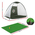Everfit 3M Golf Net Mat Set Driving Training Target Green