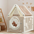 Keezi Kids Play Tent Castle 85x113cm with Floor Mat