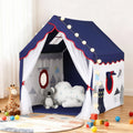 Keezi Kids Play Tent Castle Playhouse 134x103cm with Mat Light