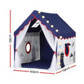 Keezi Kids Play Tent Castle Playhouse 134x103cm with Mat Light