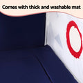 Keezi Kids Play Tent Castle Playhouse 134x103cm with Mat Light