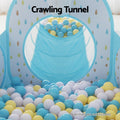 Keezi Pop Up Play Tent Ball Pit Tunnel Basketball Hoop Blue