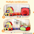 Keezi Kids Play Tent Teepee Ball Pit Crawl Tunnel Basketball Hoop