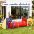 Keezi Kids Pop Up Playhouse Tent Teepee Castle Tunnel Toys