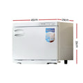 Devanti 23L Towel Warmer UV Steriliser Cabinet White Spa Salon