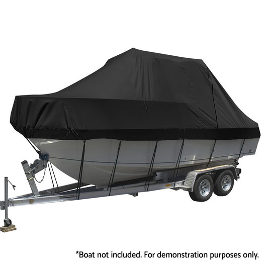 Seamanship Boat Cover 19-21ft Heavy Duty Marine Grade Black