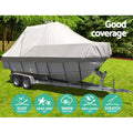 Seamanship Boat Cover 21-23ft Trailerable 600D Heavy Duty Grey