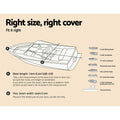 Seamanship Boat Cover 25-27ft Trailerable 600D Grey