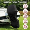 Seamanship Outboard Motor Cover 100-150hp 600D Black Dust Rain