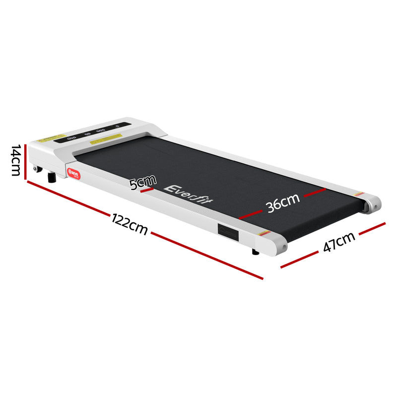 Everfit Electric Walking Pad Treadmill 360mm Home Gym Fitness White