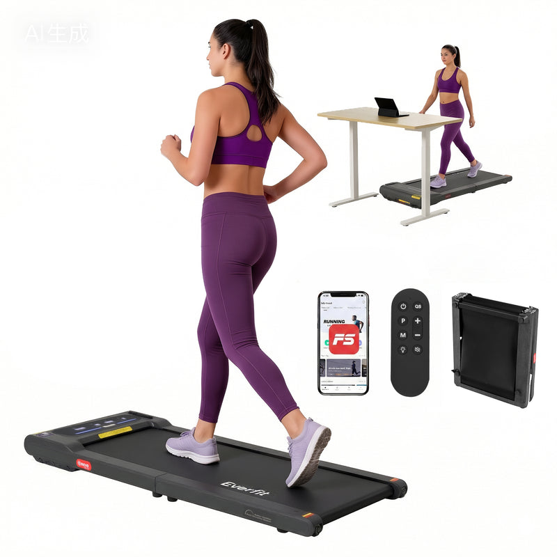 Everfit Walking Pad Treadmill 2in1 Foldable Under Desk 38cm Belt