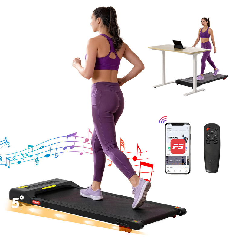 Everfit Electric Treadmill 380mm Incline Walking Pad Black Home Gym