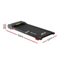 Everfit Electric Treadmill 380mm Incline Walking Pad Black Home Gym