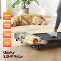 Everfit Electric Treadmill 380mm Incline Walking Pad Black Home Gym
