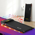 Everfit Electric Treadmill 380mm Incline Walking Pad Black Home Gym