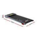 Everfit Electric Treadmill 380mm Grey Incline Under Desk Walking Pad