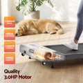 Everfit Electric Treadmill 380mm Grey Incline Under Desk Walking Pad