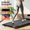 Everfit Electric Treadmill 380mm Grey Incline Under Desk Walking Pad