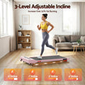 Everfit Electric Treadmill Incline Walking Pad 380mm Pink Home