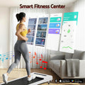 Everfit Electric Treadmill Walking Pad 380mm Incline White Home Gym