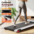 Everfit Electric Treadmill Walking Pad 380mm Incline White Home Gym