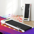 Everfit Electric Treadmill Walking Pad 380mm Incline White Home Gym