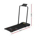 Everfit 2 in 1 Treadmill Electric Walking Pad Under Desk Home Gym Fitness 380mm Black