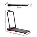 Everfit 3 in 1 Walking Pad Treadmill 12% Incline Under Desk Foldable Treadmills for Home Gym With 38cm Wide Belt APP Control