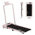 Everfit 3 in 1 Walking Pad Treadmill 12% Incline Foldable Under Desk Treadmills for Home Gym With 38cm Wide Belt Pink