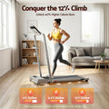 Everfit 3 in 1 Walking Pad Treadmill 12% Incline Foldable Under Desk Treadmills for Home Gym With 38cm Wide Belt Silver