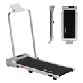 Everfit 3 in 1 Walking Pad Treadmill 12% Incline Foldable Under Desk Treadmills for Home Gym With 38cm Wide Belt Silver