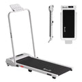 Everfit 3 in 1 Walking Pad Treadmill 12% Incline Foldable Under Desk Treadmills for Home Gym With 38cm Wide Belt White