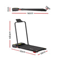 Everfit Electric Treadmill Walking Pad 380mm Incline Black