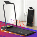 Everfit Electric Treadmill Walking Pad 380mm Incline Black