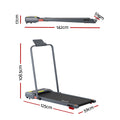 Everfit Electric Treadmill Walking Pad 380mm Incline Grey