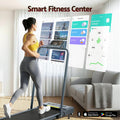 Everfit Electric Treadmill Walking Pad 380mm Incline Grey